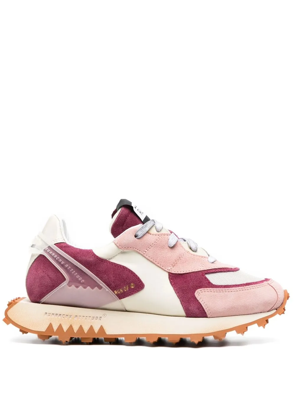 

RUN OF panelled-design low-top sneakers - Pink