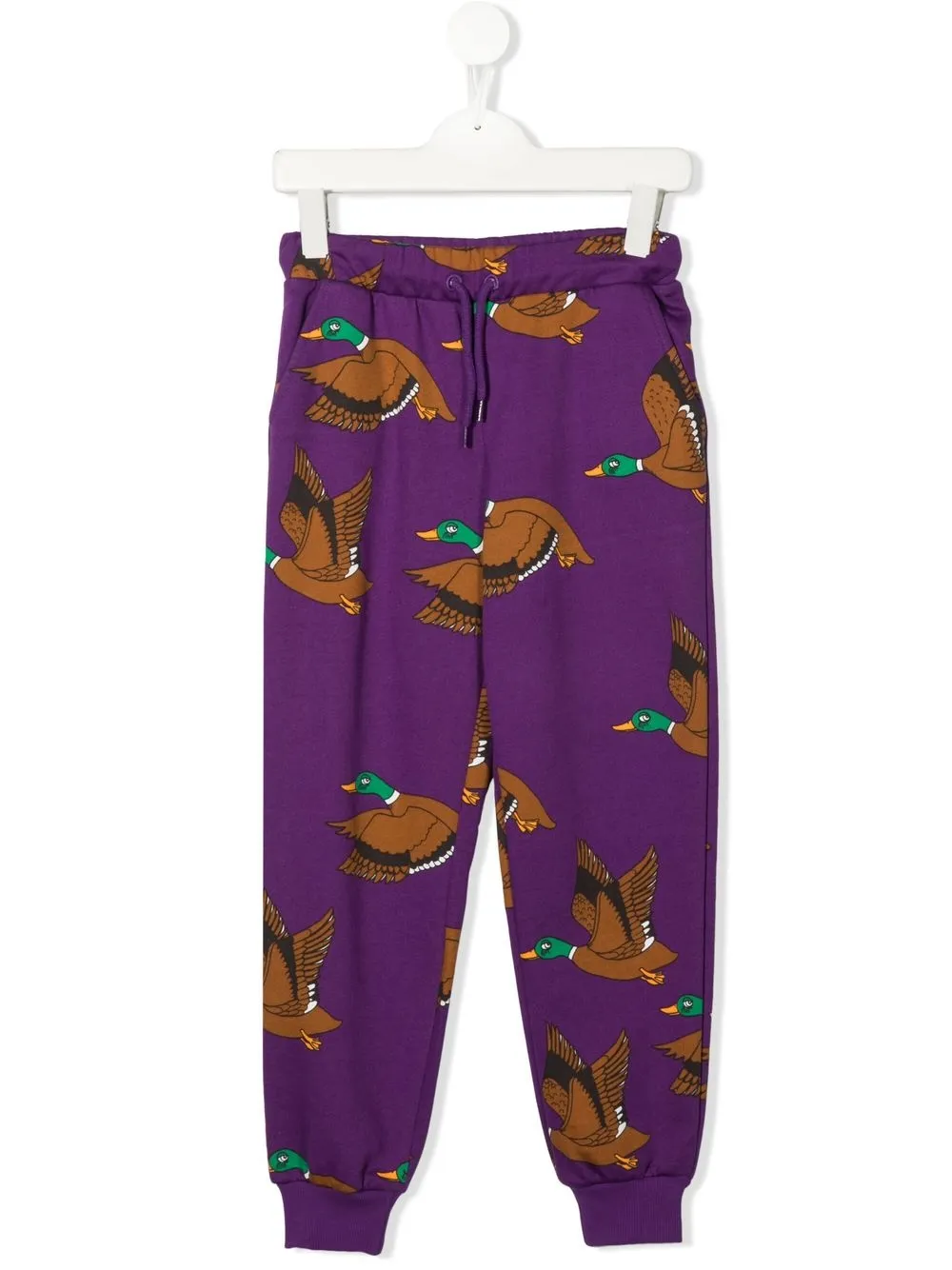 

Mini Rodini pantalones con patos estampados - Morado