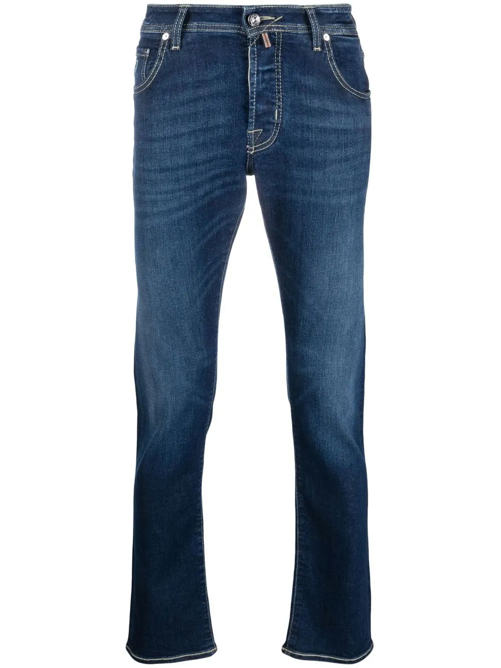 

Jacob Cohen jeans slim con parche del logo - Azul