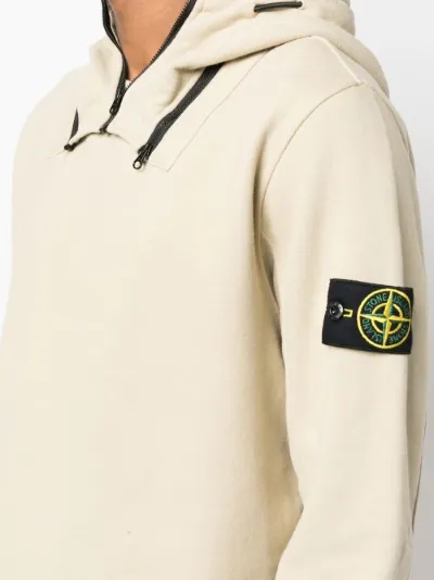 detachable hood sweatshirt | Stone 