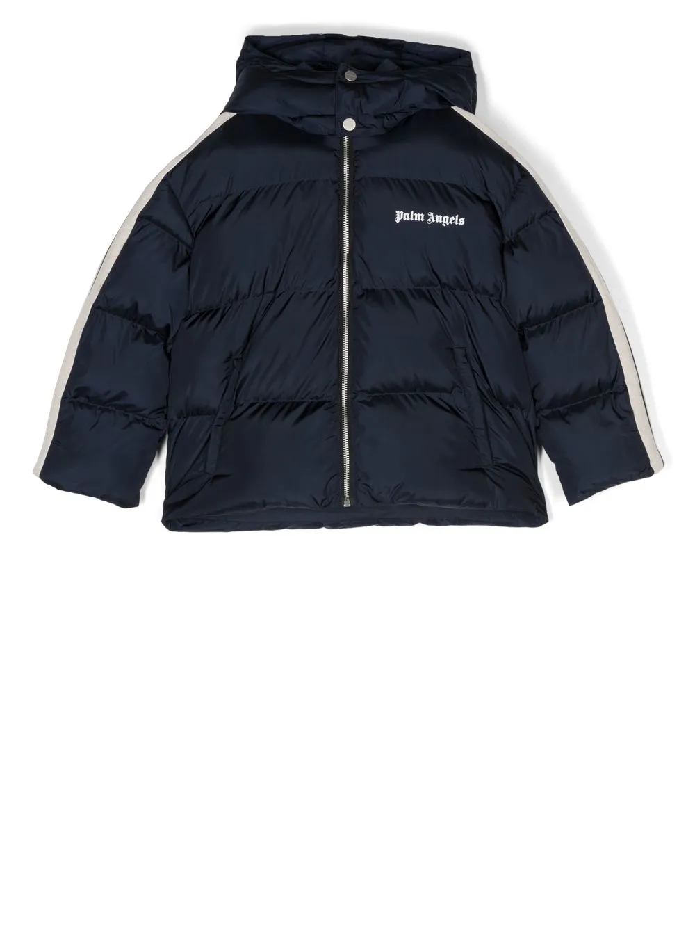 

Palm Angels Kids logo-print padded jacket - Blue