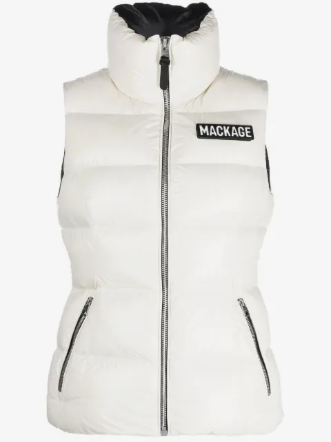 Mackage logo-patch padded gilet