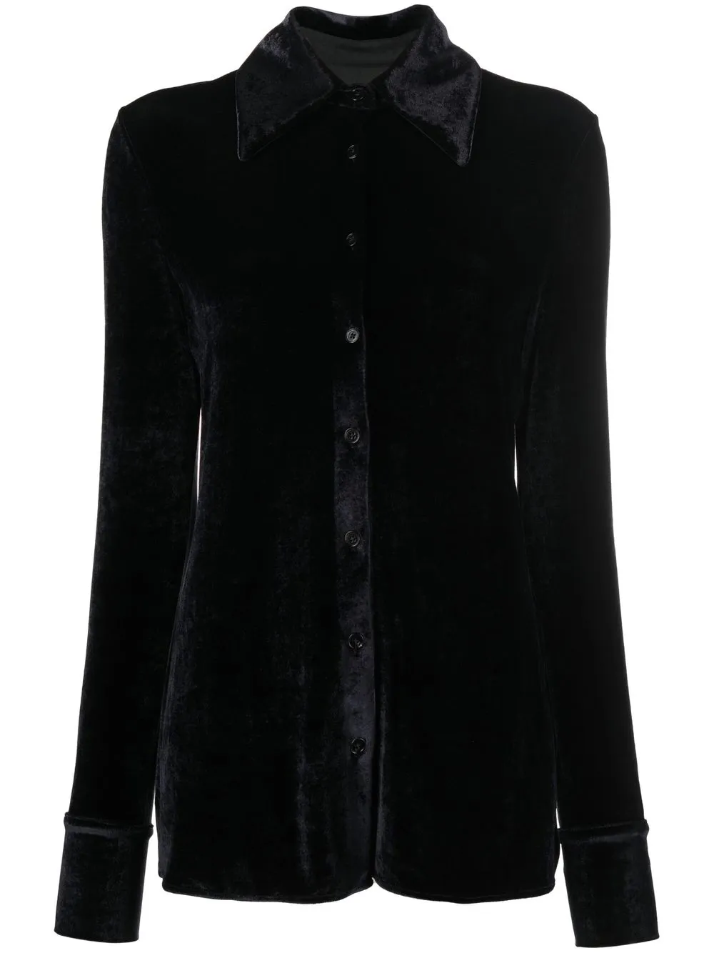 

Jil Sander long-sleeve velvet shirt - Blue