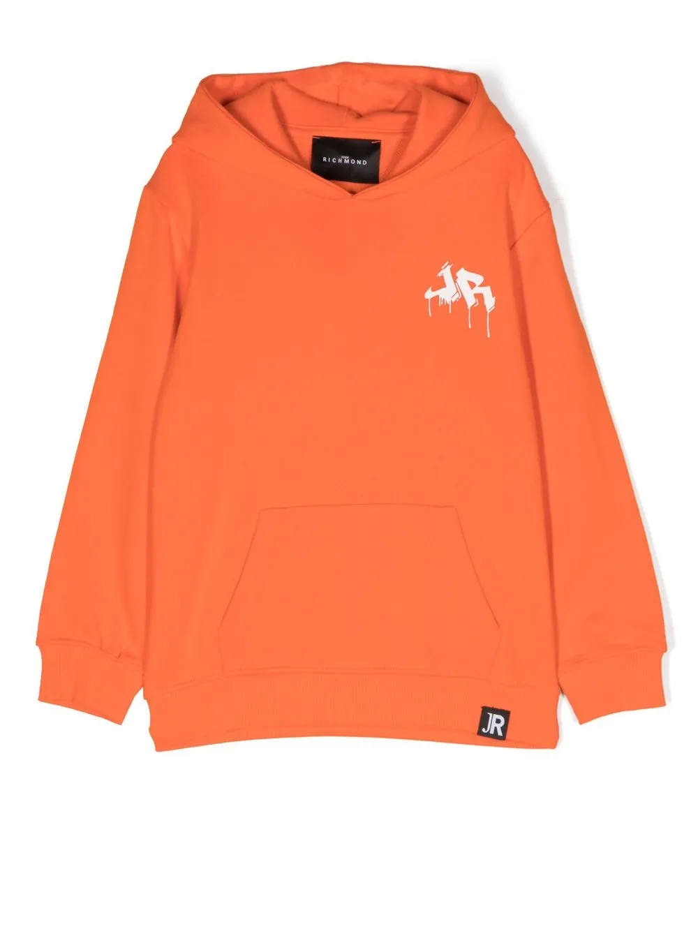 

John Richmond Junior hoodie con logo estampado - Naranja