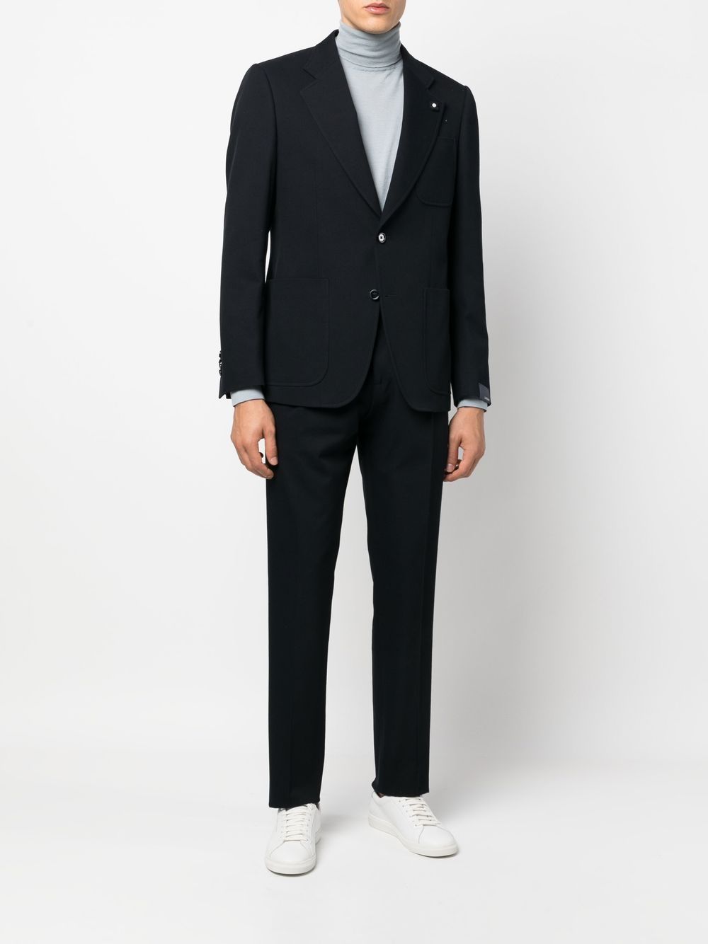 Shop Lardini Single-breasted Suit In Blue