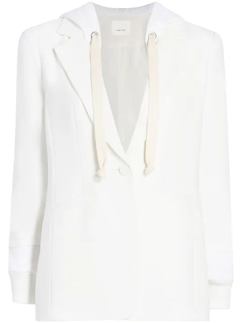 Cinq A Sept blazer con botones y capucha