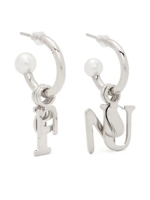 Sunnei aretes con letras de metal
