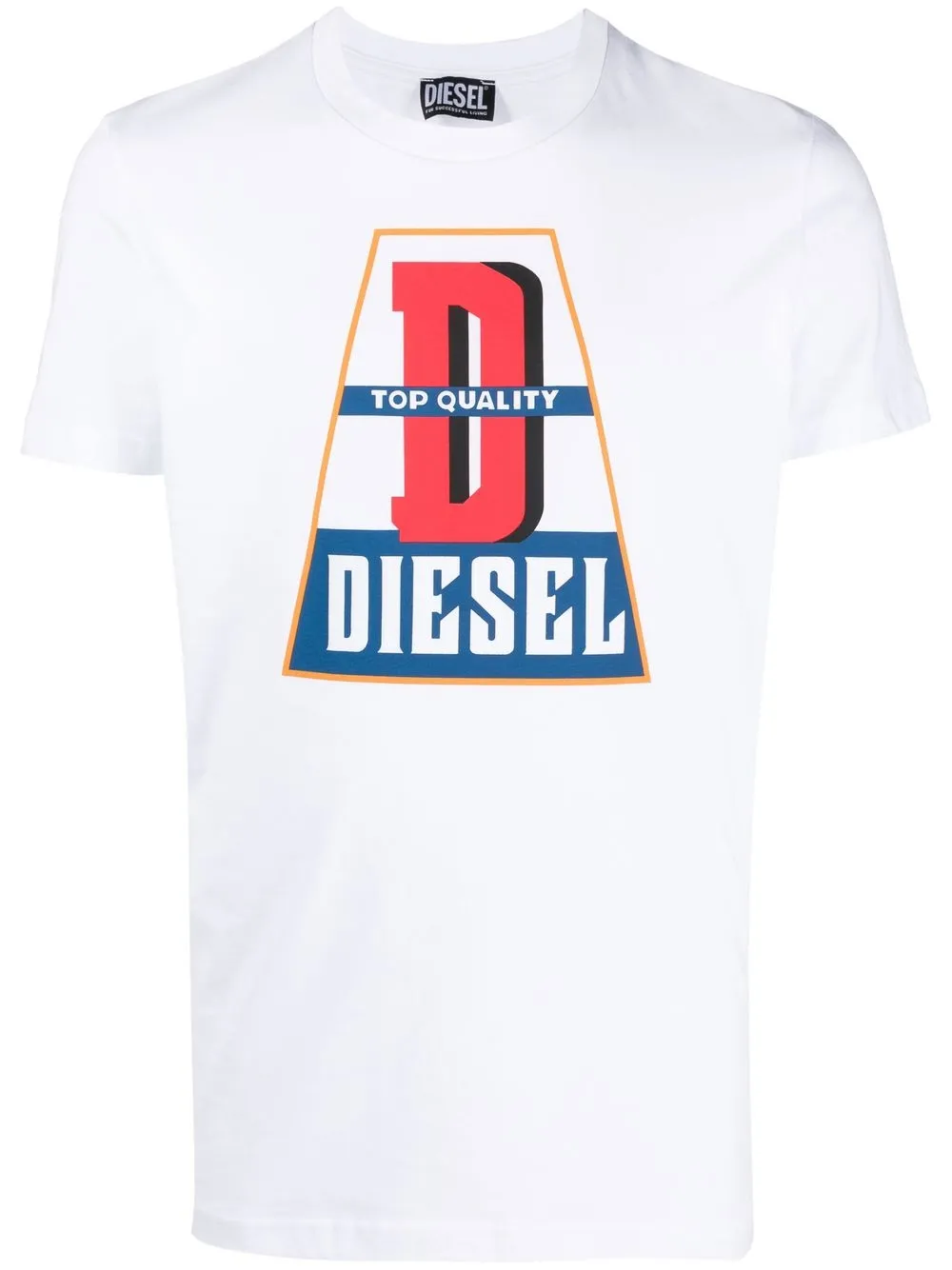 

Diesel logo-print shortsleeved cotton T-shirt - White