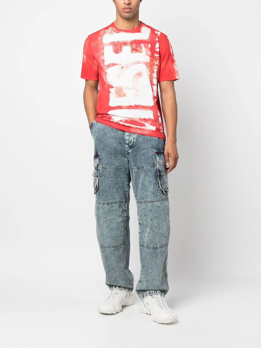 Diesel T-shirt met logo - Wit