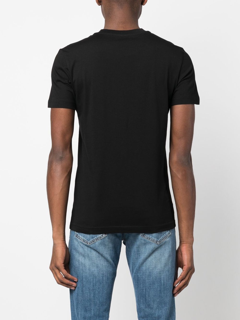 Shop Diesel T-diegor-div Logo-embroidered T-shirt In Black