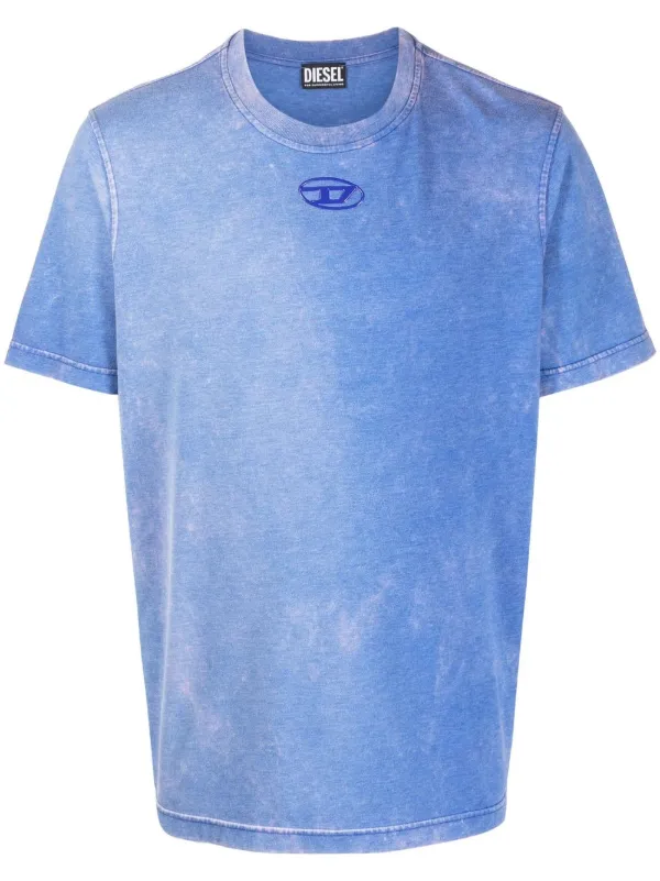 DIESEL ディーゼル T-Cranet-LS tie-dye T-shirt Diesel Tie-dye T-shirt with logo print - T-Shirts Mens in