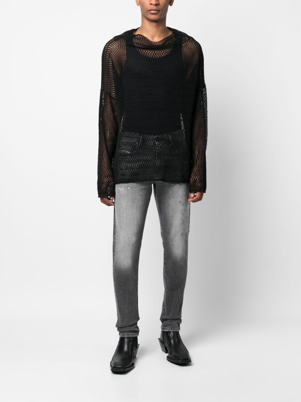 Shop Diesel 2019 D-strukt Jeans In Grau