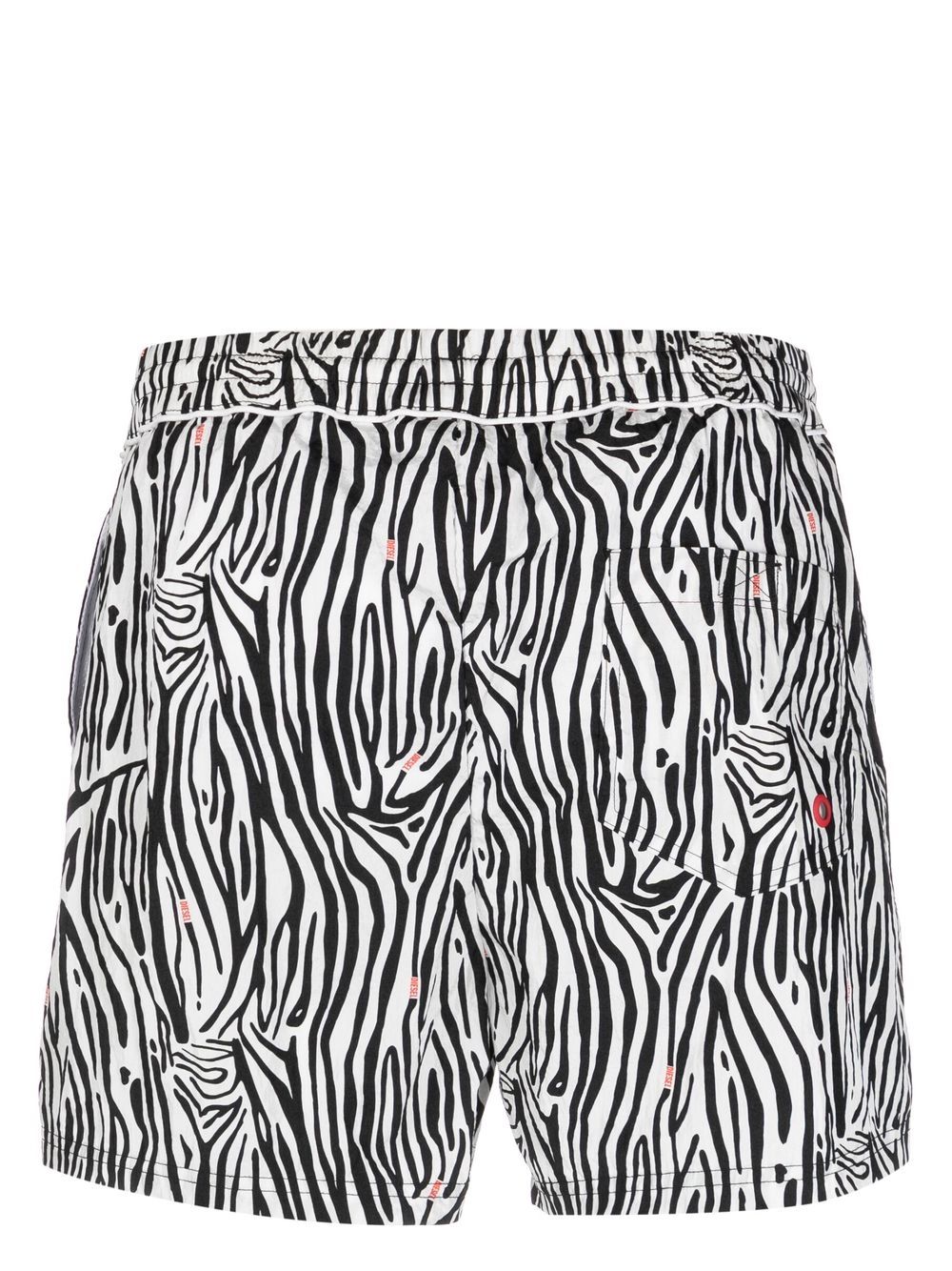 Diesel zebra-print Swim Shorts - Farfetch