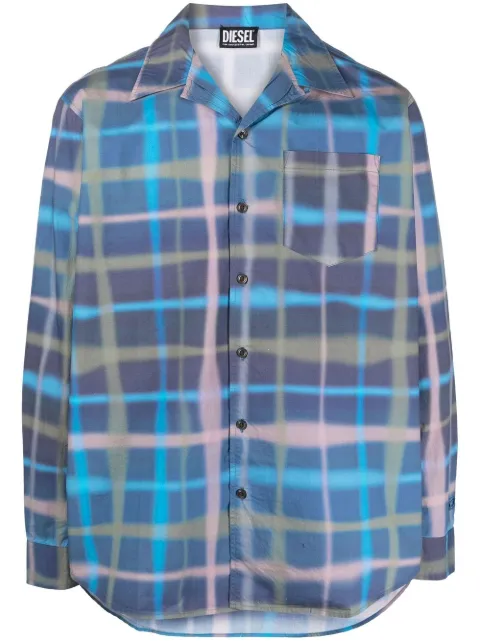 abstract-print shirt