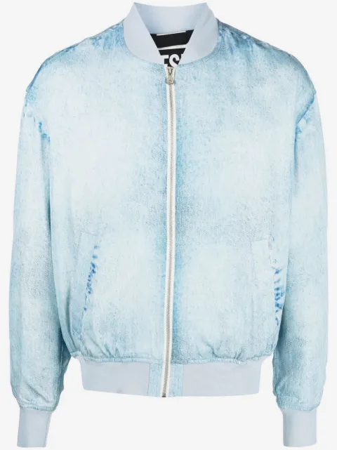 Diesel band-collar bomber jacket