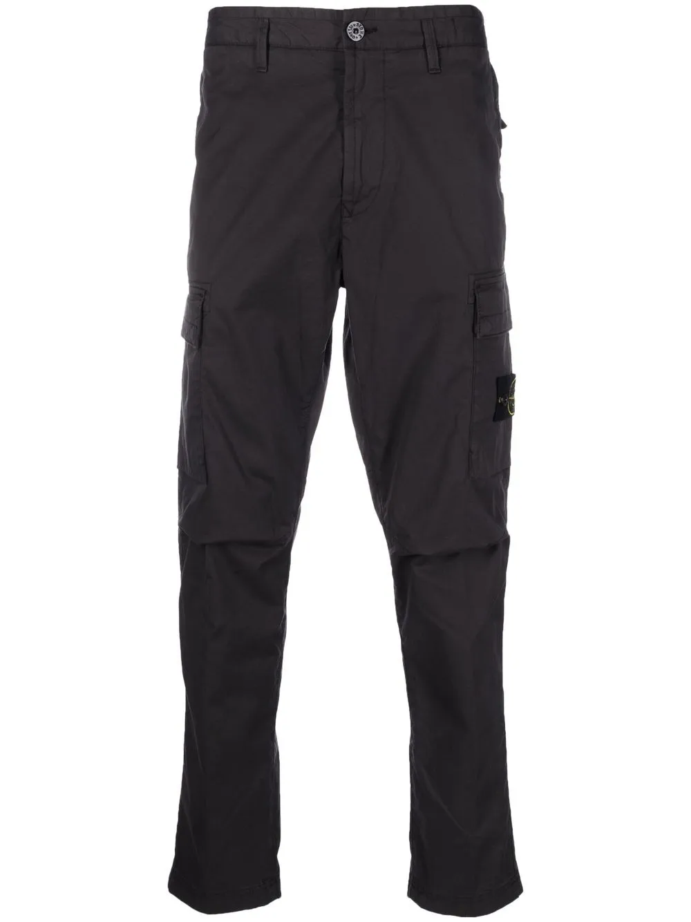 

Stone Island pantalones rectos con parche del logo - Gris