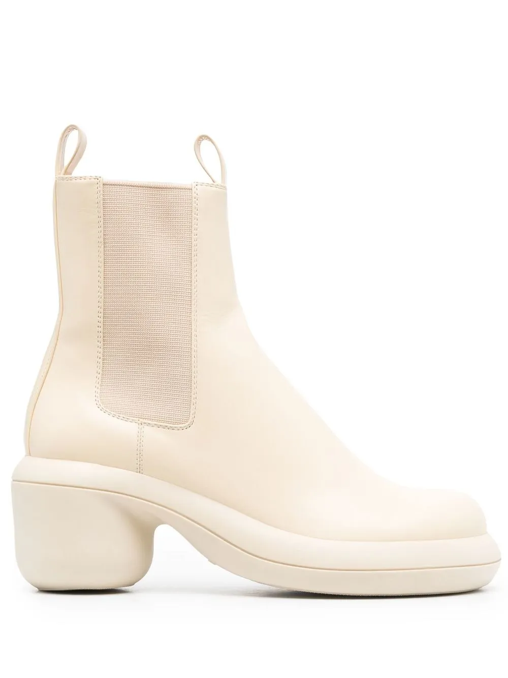 

Jil Sander botines con tacón grueso - Blanco