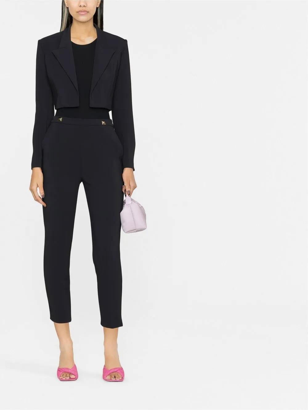 Elisabetta Franchi cropped tailored blazer | Blazers | Image 2