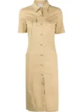 Thierry Mugler Pre-Owned cotton shirt dress - Neutrals