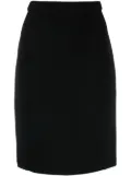 Thierry Mugler Pre-Owned knee-length straight skirt - Black