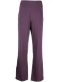 Thierry Mugler Pre-Owned high-waisted straight-legged trousers - Purple