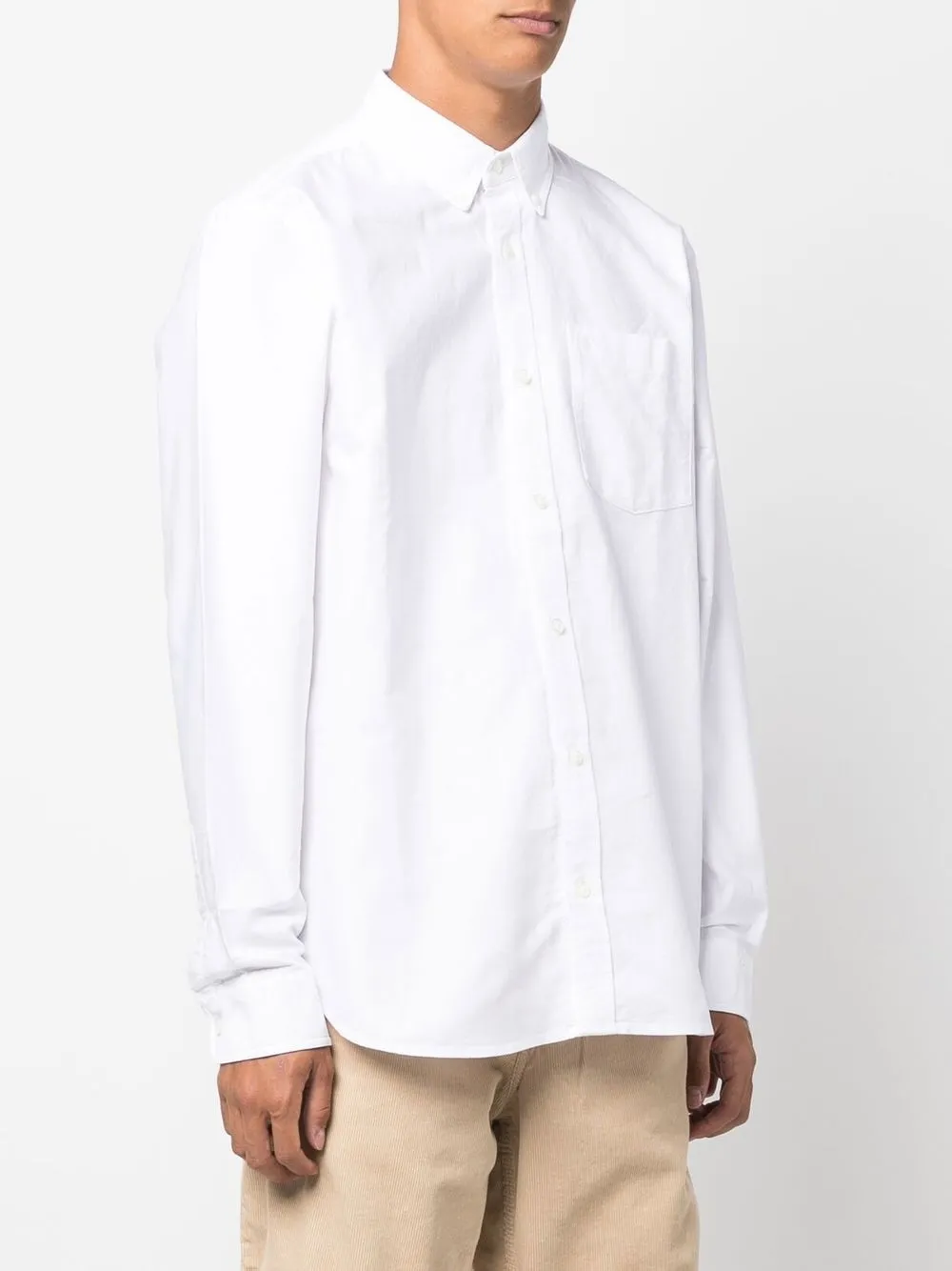 Carhartt Classic Button-up Shirt In Weiss