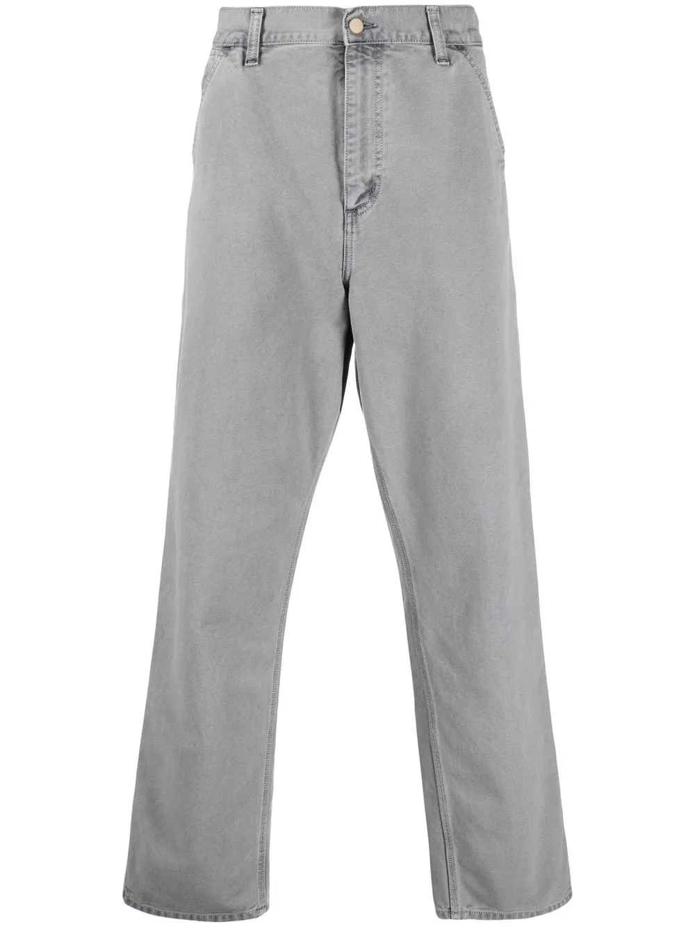 

Carhartt WIP pantalones rectos con parche del logo - Gris