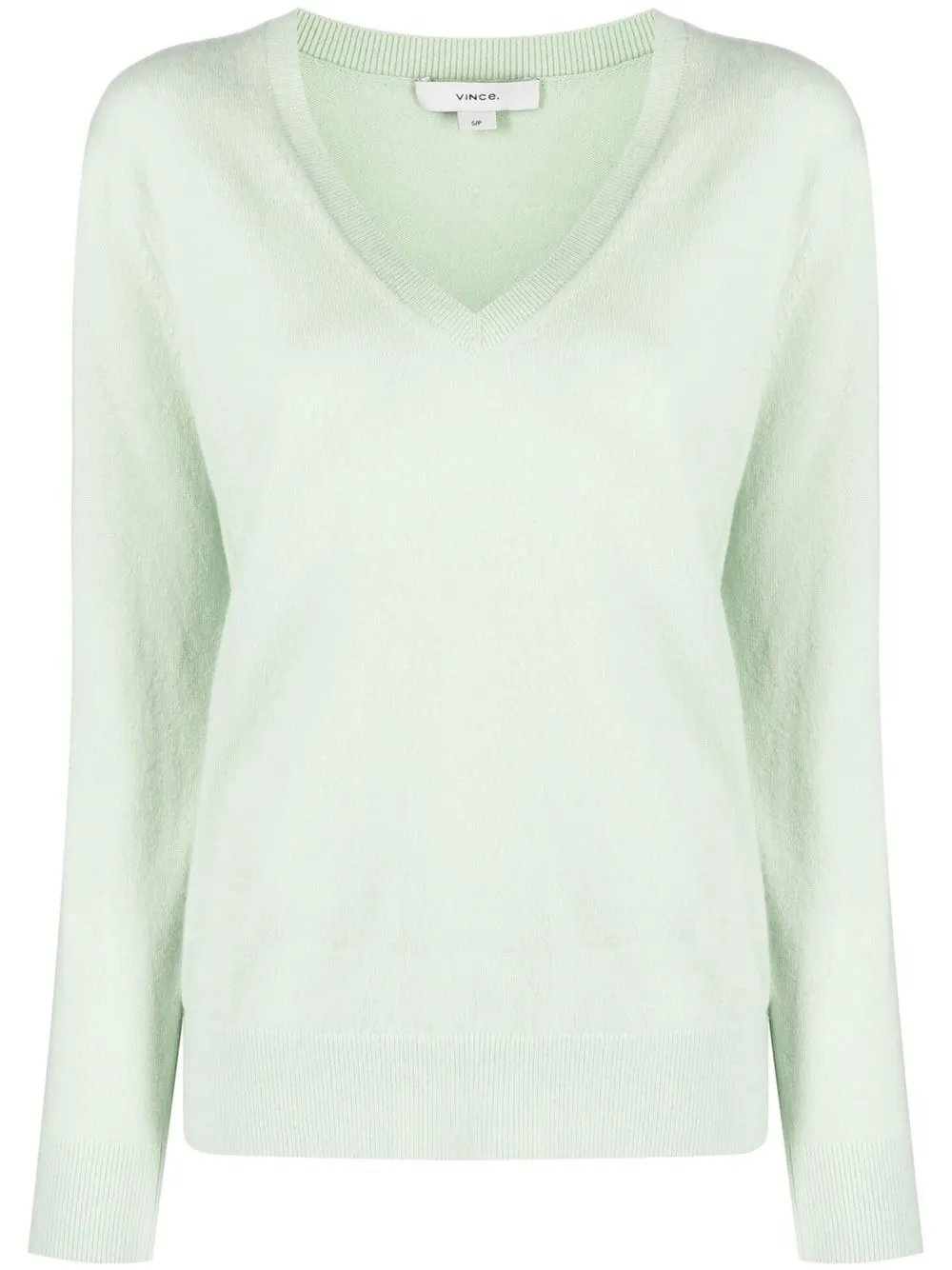 

Vince top tejido con cuello en V - Verde