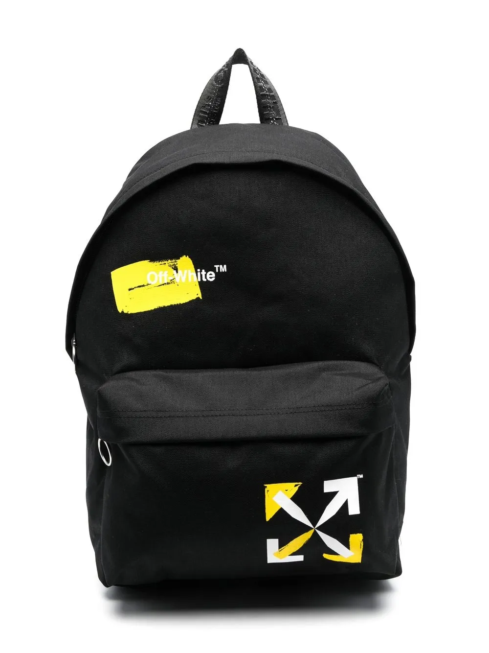 Off-White Kids mochila con logo estampado - Negro