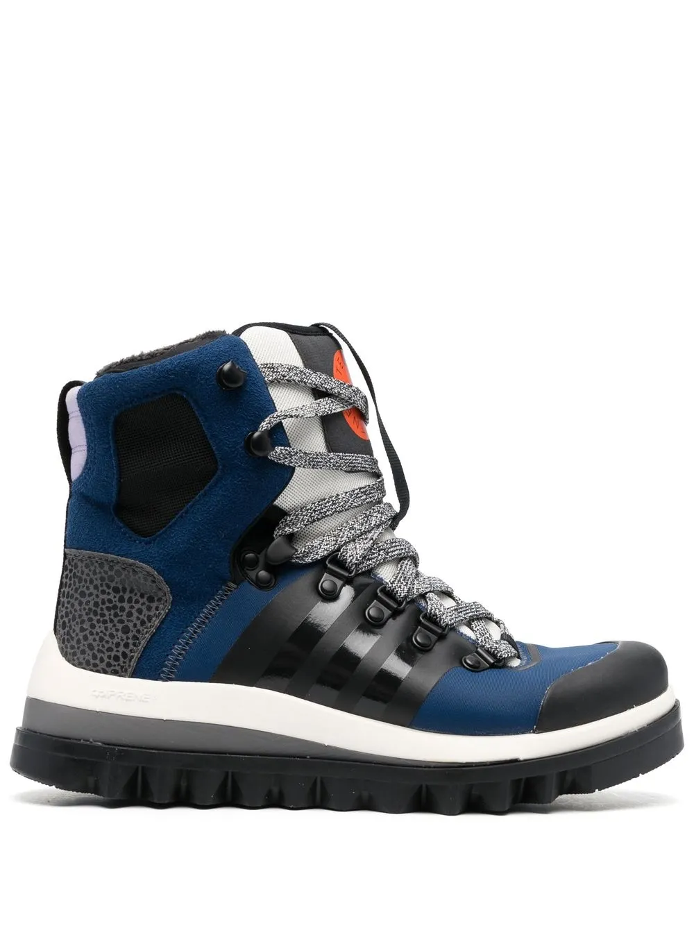 

adidas by Stella McCartney hi-top contrast lace sneakers - Black