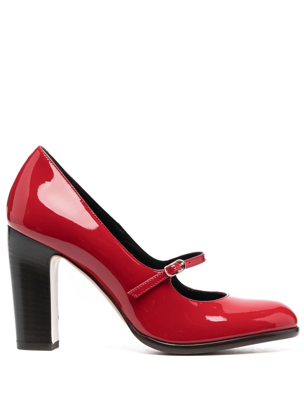 Capucine buckled leather pumps