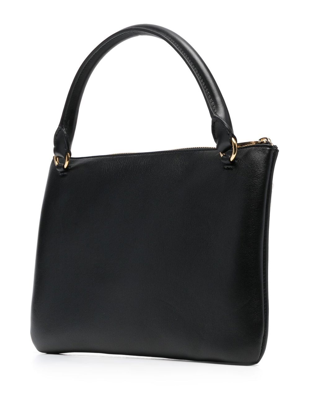 Shop Jil Sander Colour-block Leather Tote Bag In Schwarz