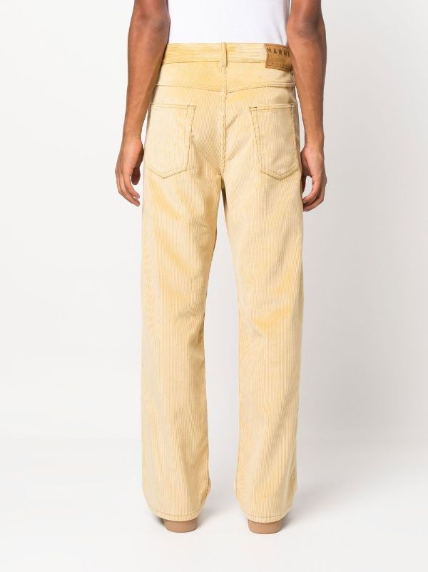 corduroy straight leg cargo trouser