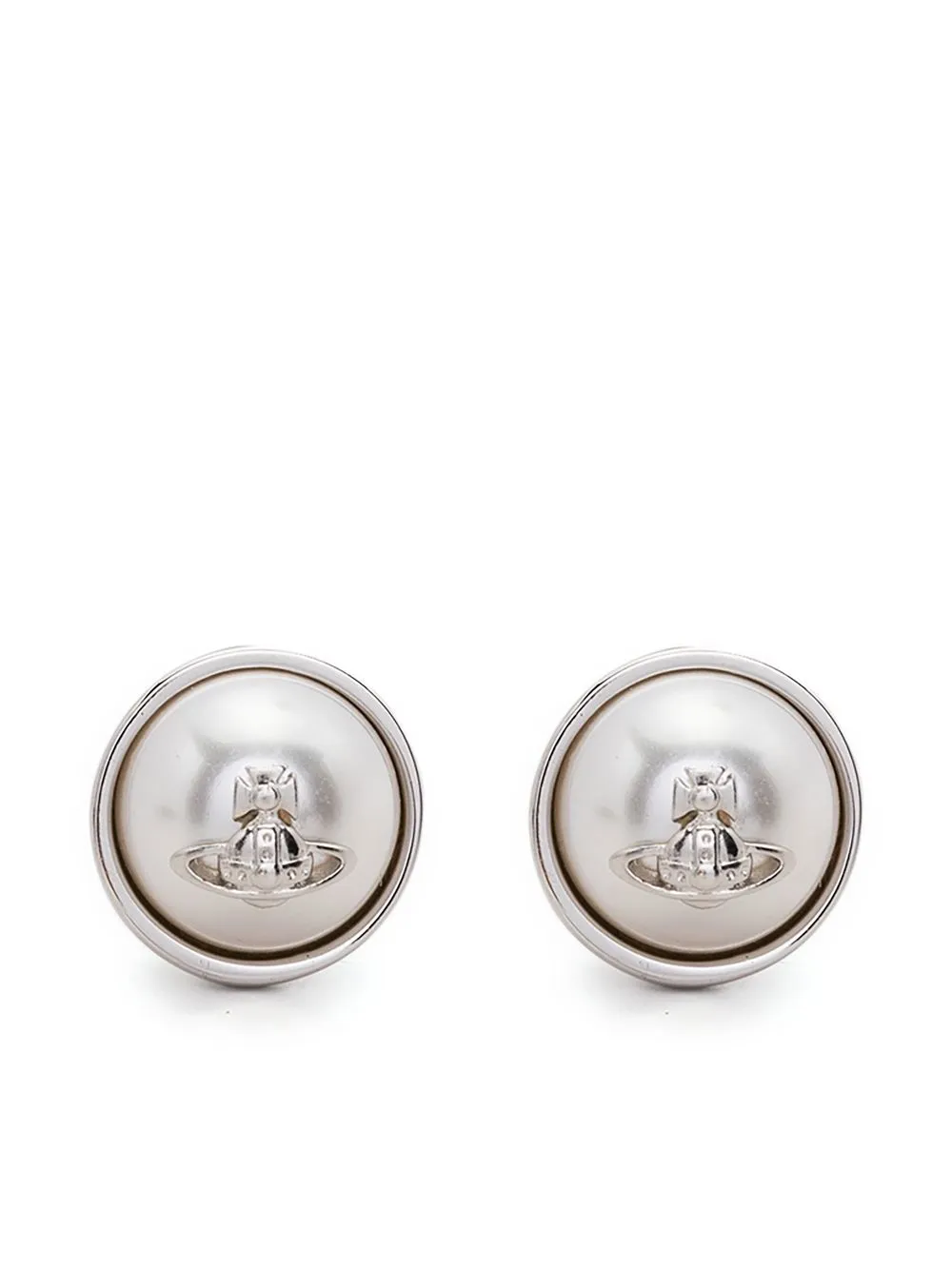 Vivienne Westwood Orb stud earrings | Silver | Image 1