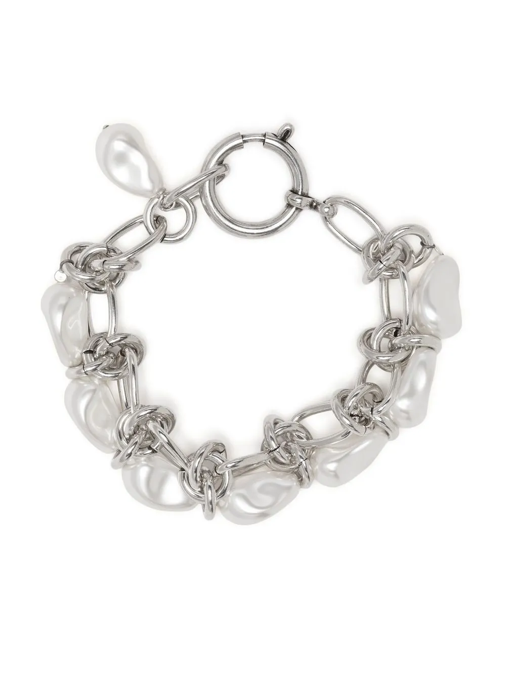 

Isabel Marant pulsera con detalles de perlas - Plateado