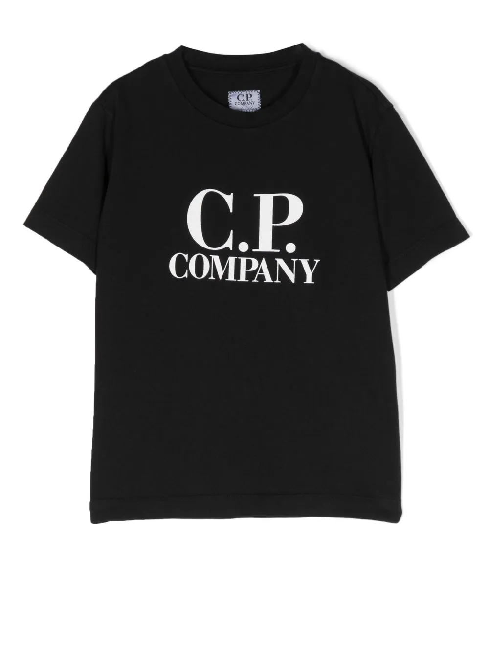 

C.P. Company Kids playera manga corta con logo estampado - Negro