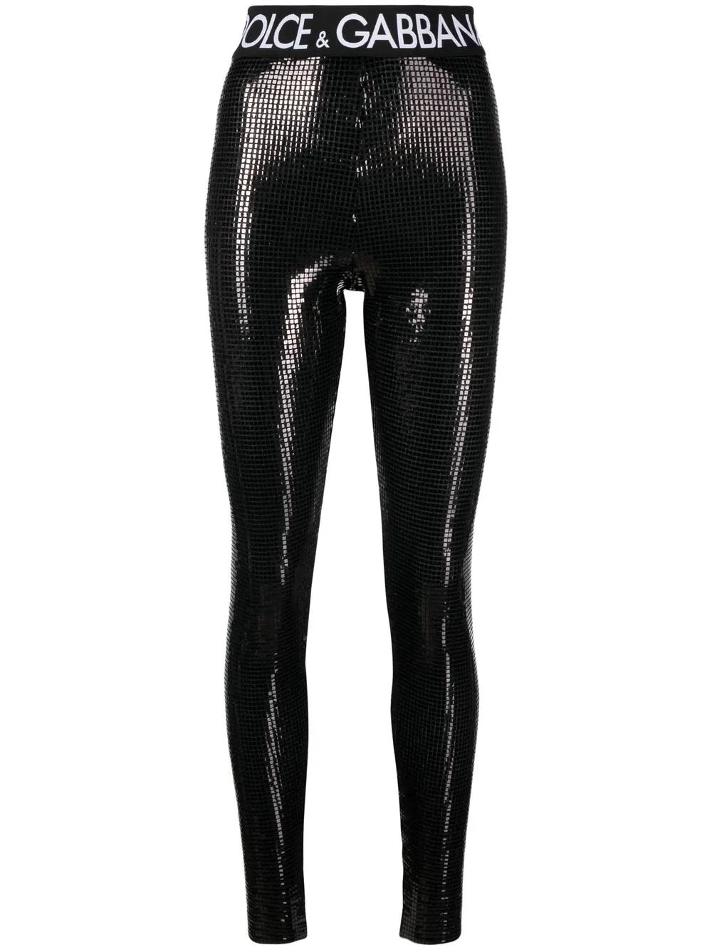 

Dolce & Gabbana leggins con logo en la pretina - Negro