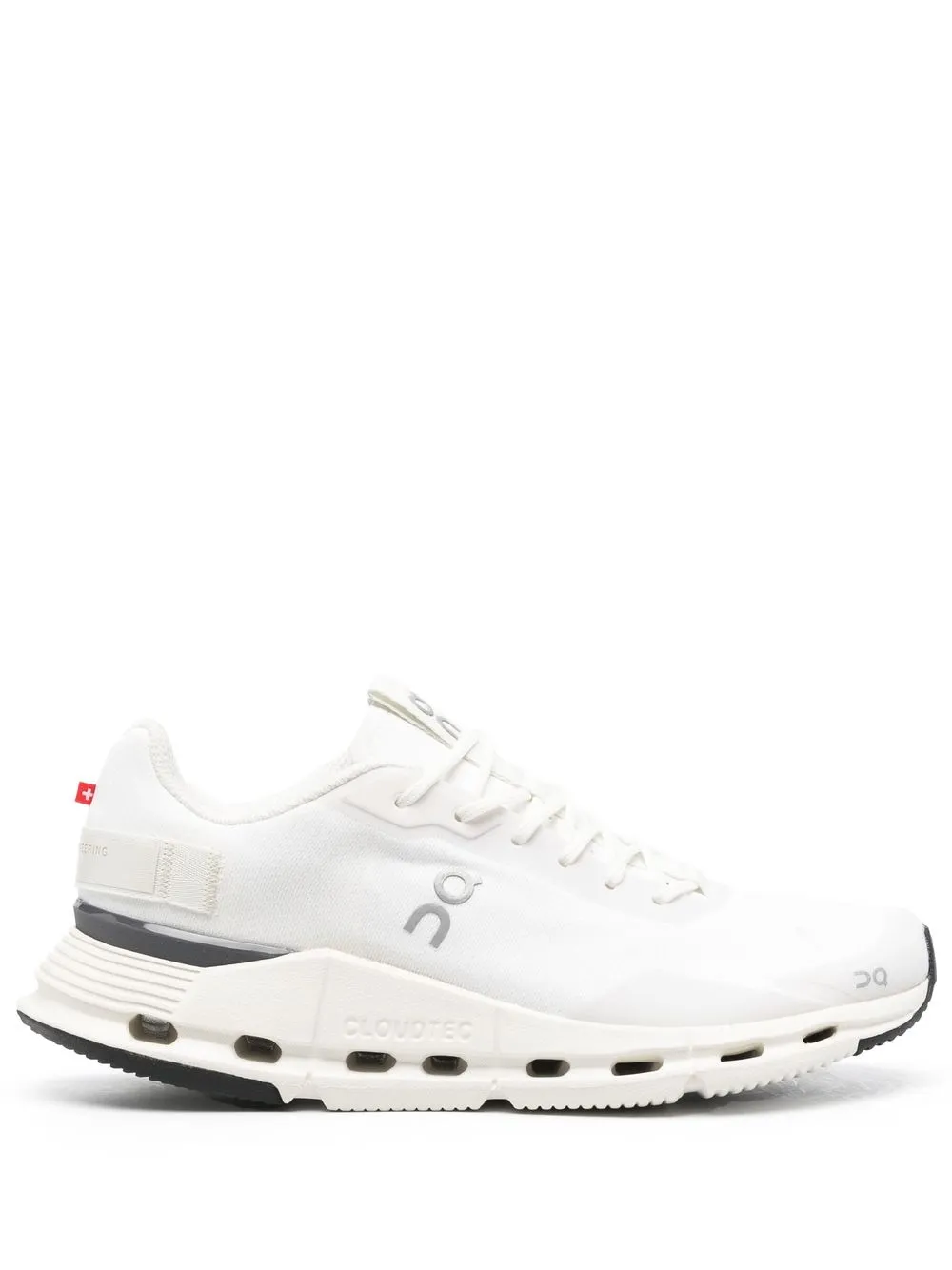 

On Running tenis bajos con agujetas - Blanco