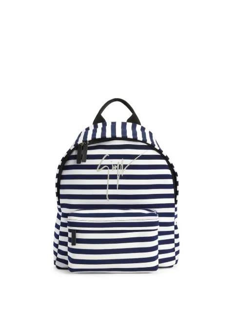 Giuseppe Zanotti logo stripe-print backpack