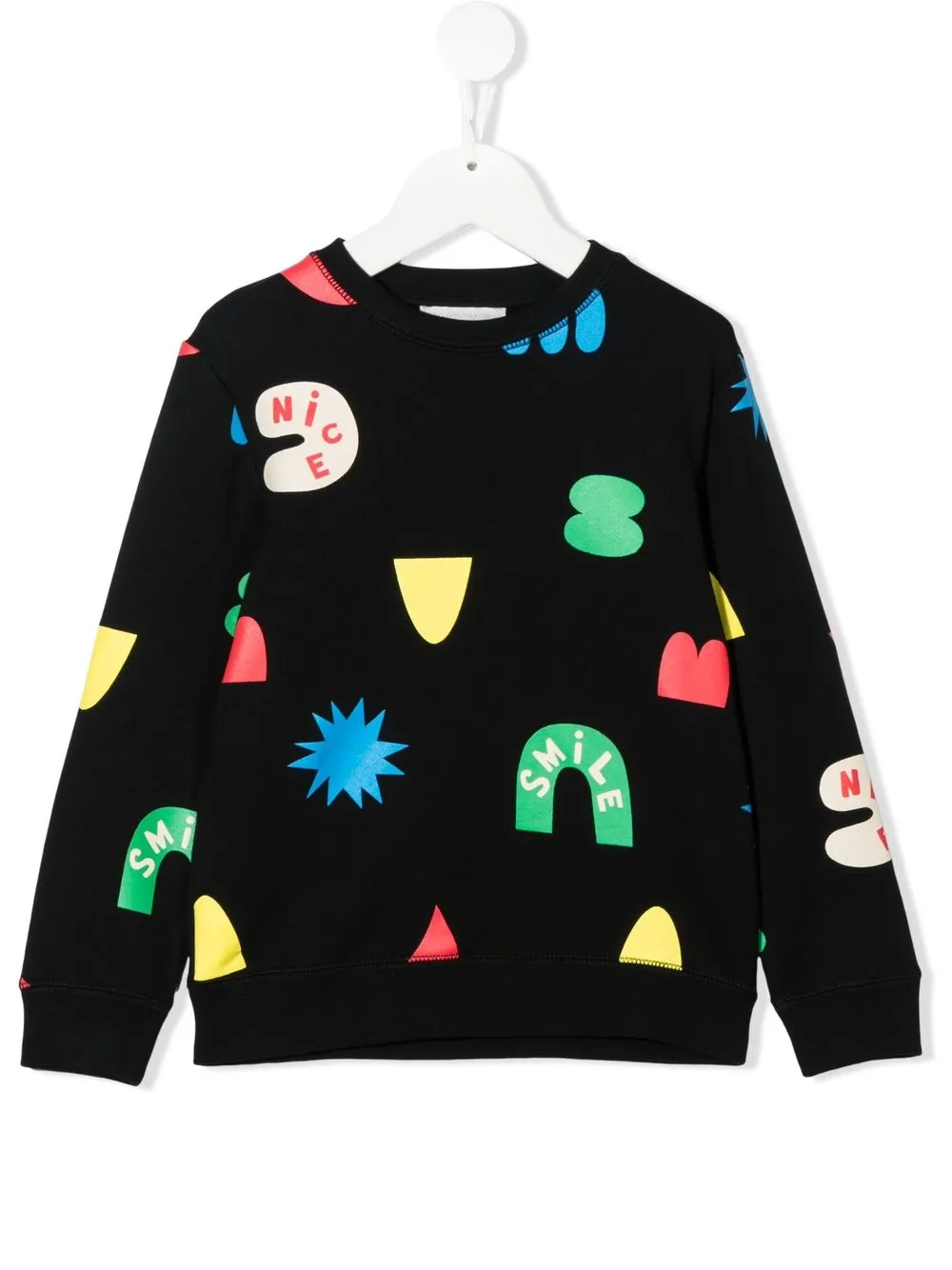 

Stella McCartney Kids sudadera con estampado gráfico - Negro