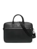 Emporio Armani logo-plaque laptop case - Black