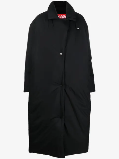 032c manteau long oversize à design matelassé 