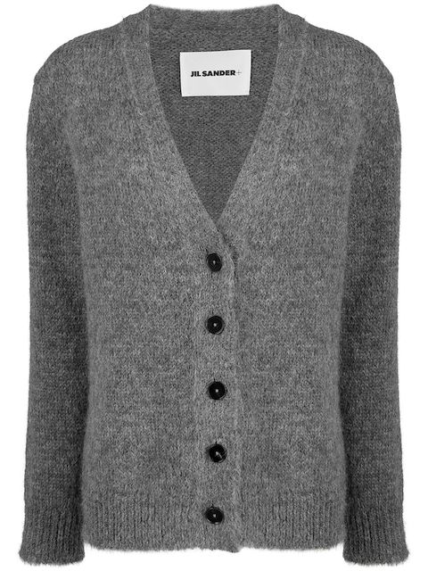Jil Sander cárdigan con botones y cuello en V