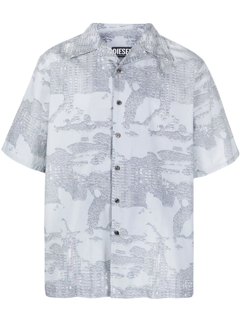 

Diesel all-over graphic-print shirt - Grey