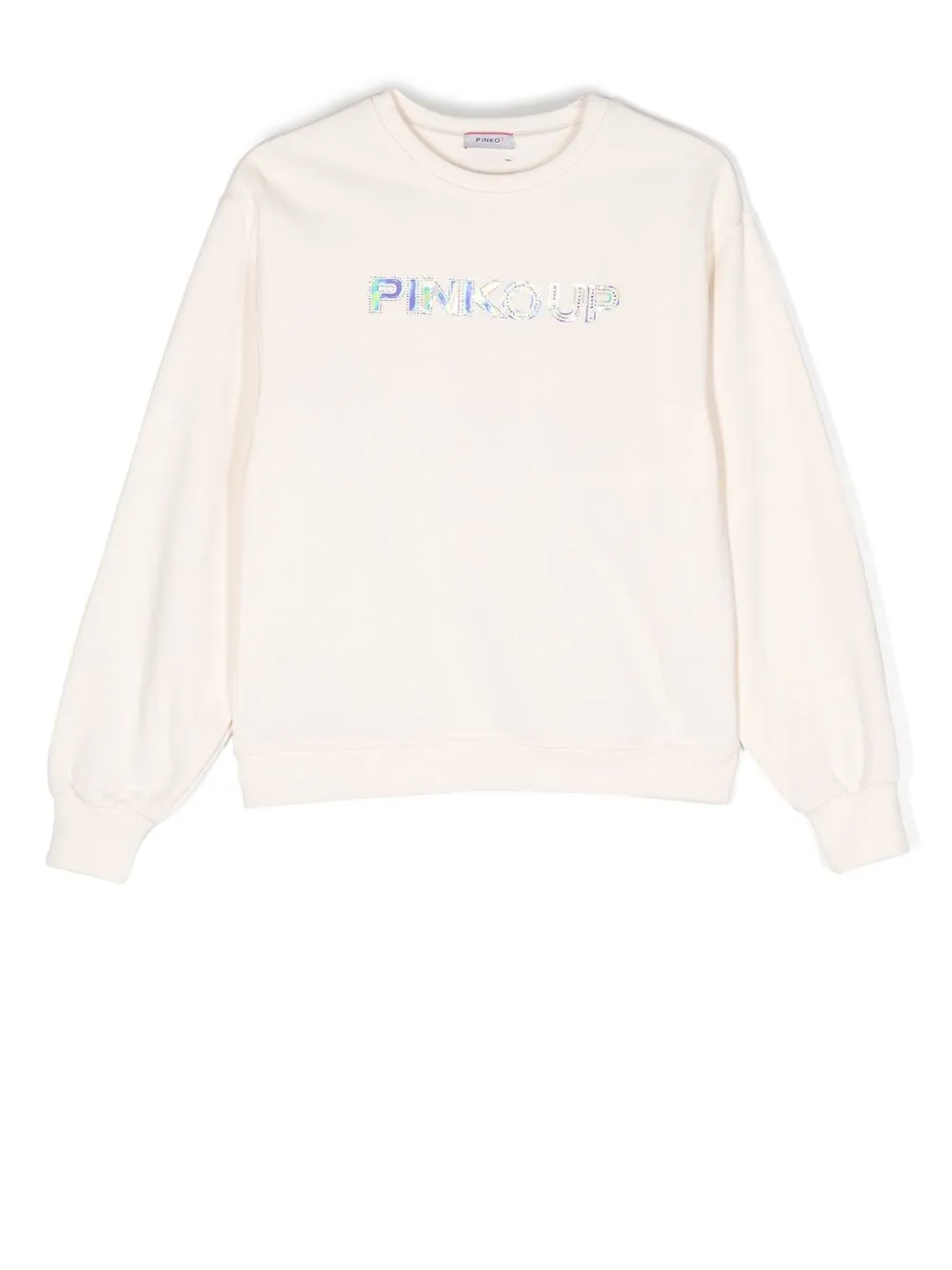 

Pinko Kids sudadera con logo estampado - Neutro