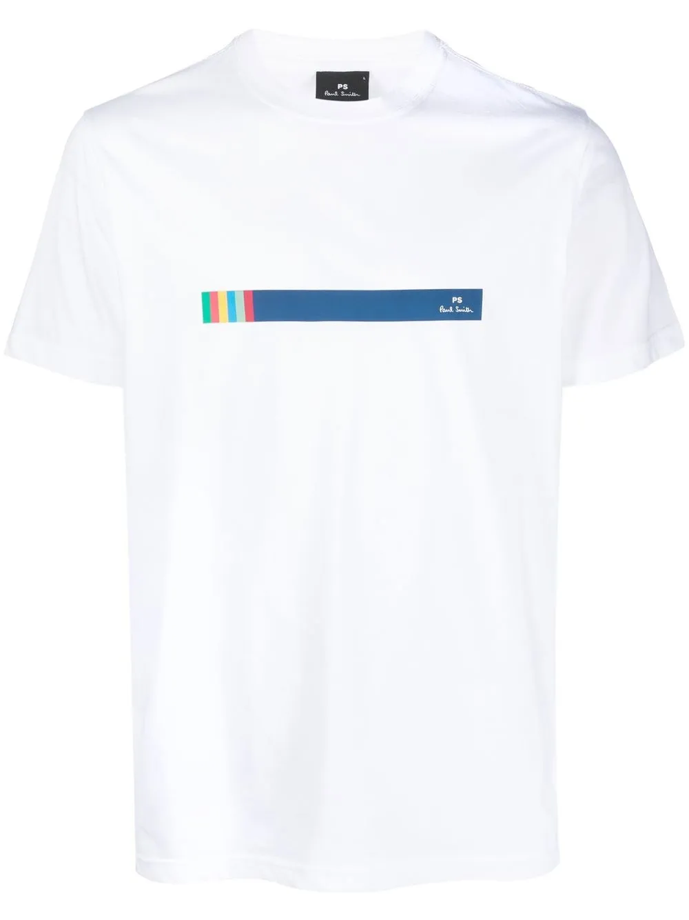 

PS Paul Smith playera con rayas estampadas - Blanco