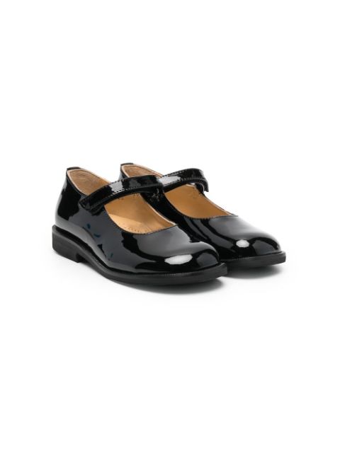 Gallucci Kids patent leather ballerina shoes