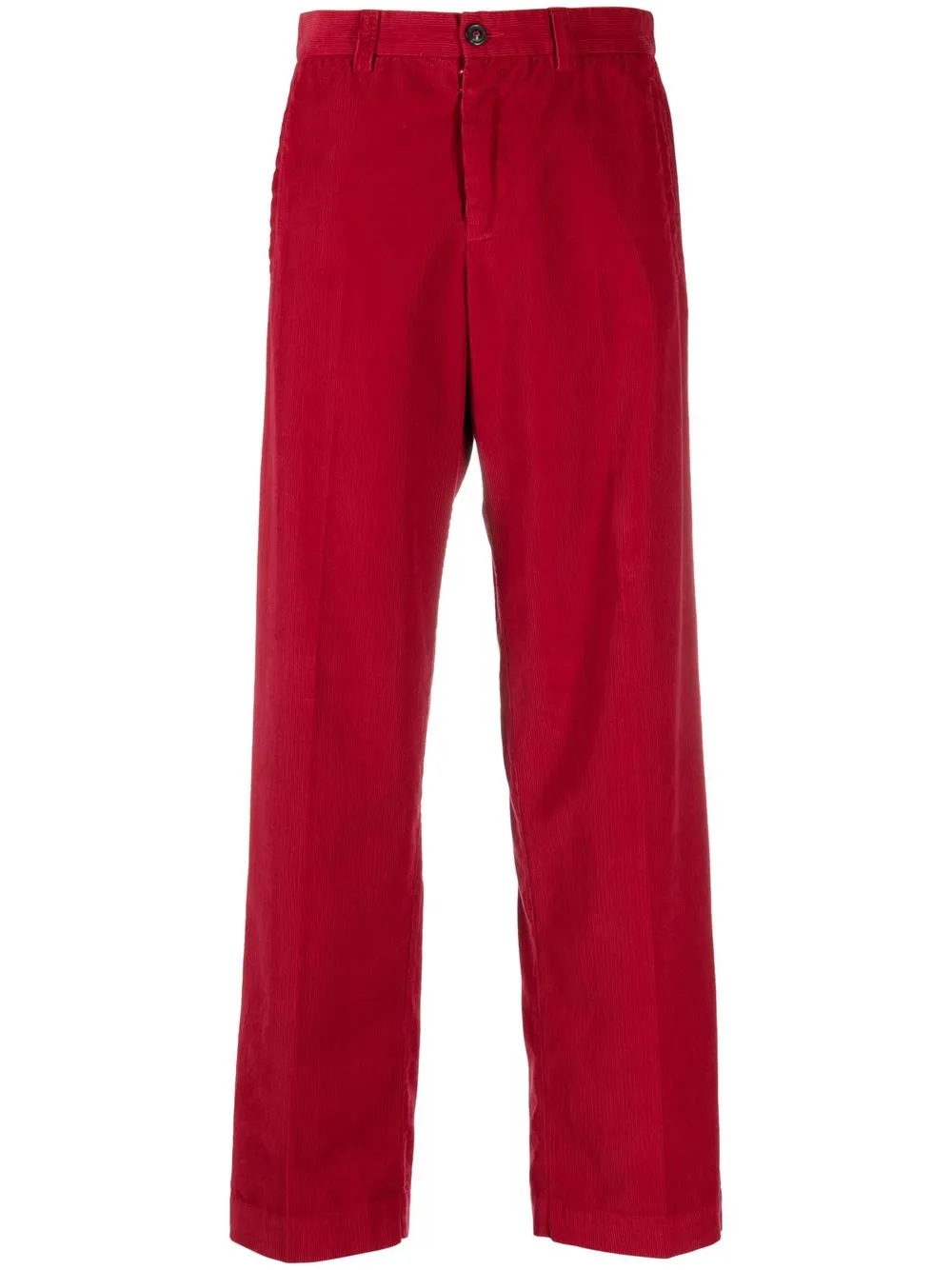 

Maison Margiela pantalones rectos con bolsillos - Rojo