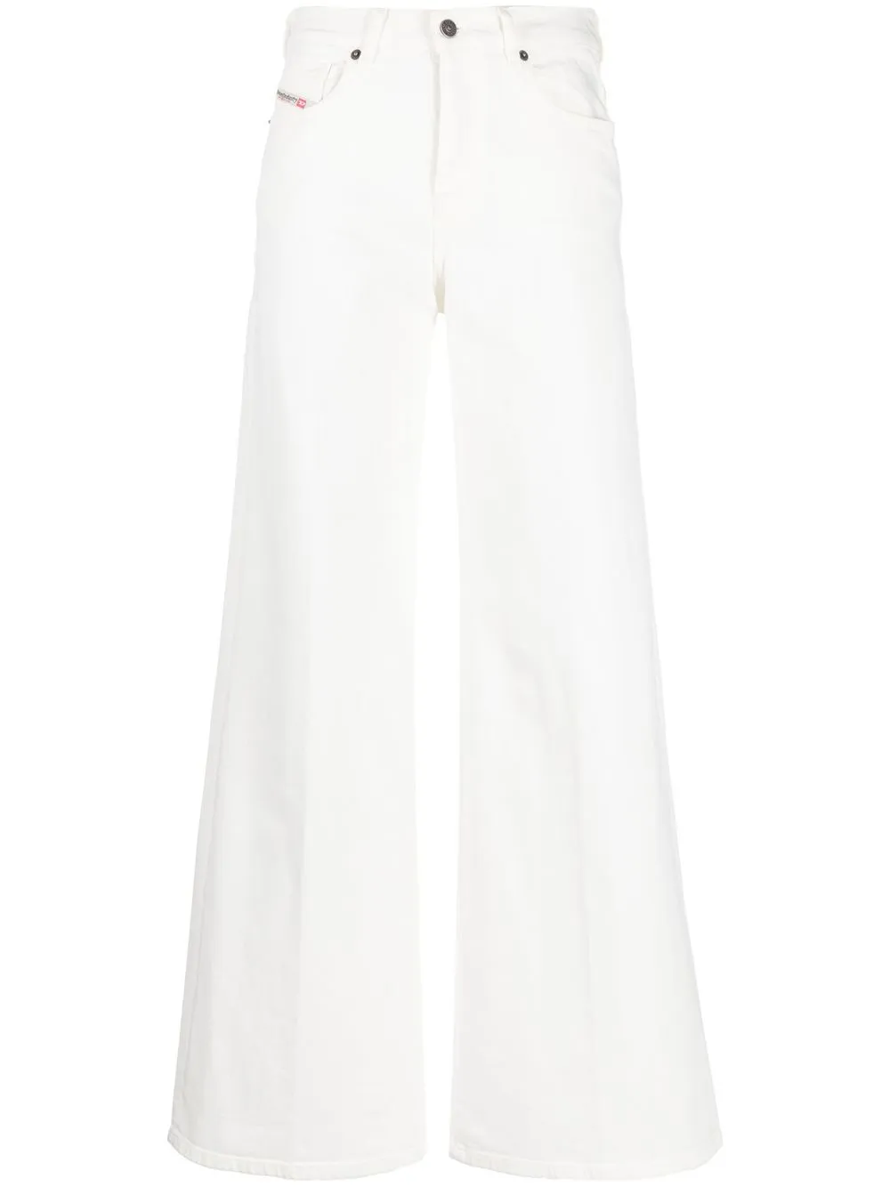 Diesel 1978 Akemi Wide Leg Jeans In White