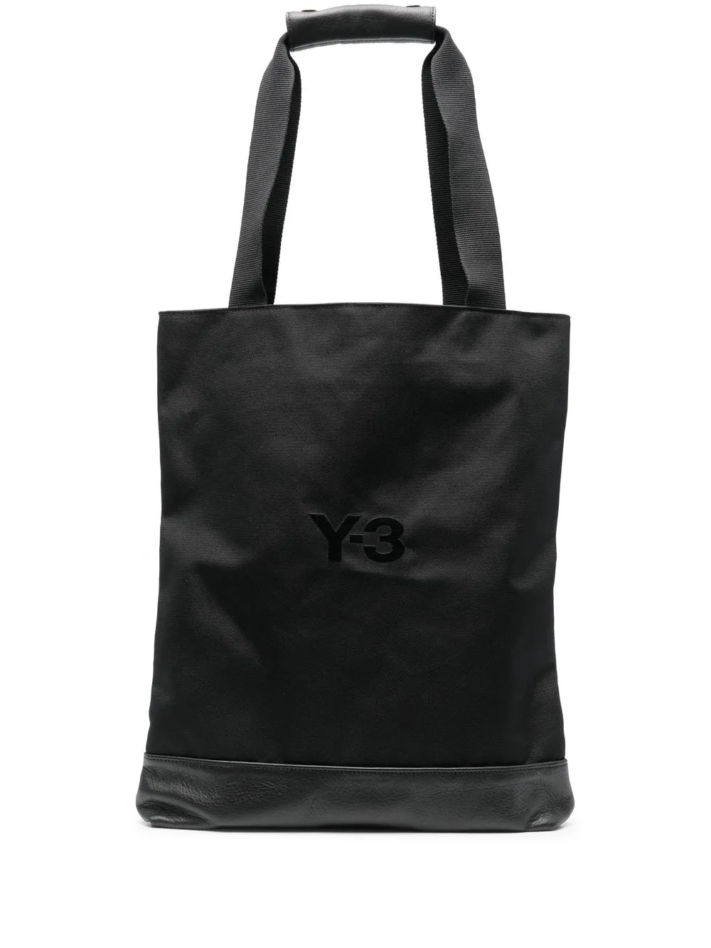 

Y-3 tote con parche del logo - Negro